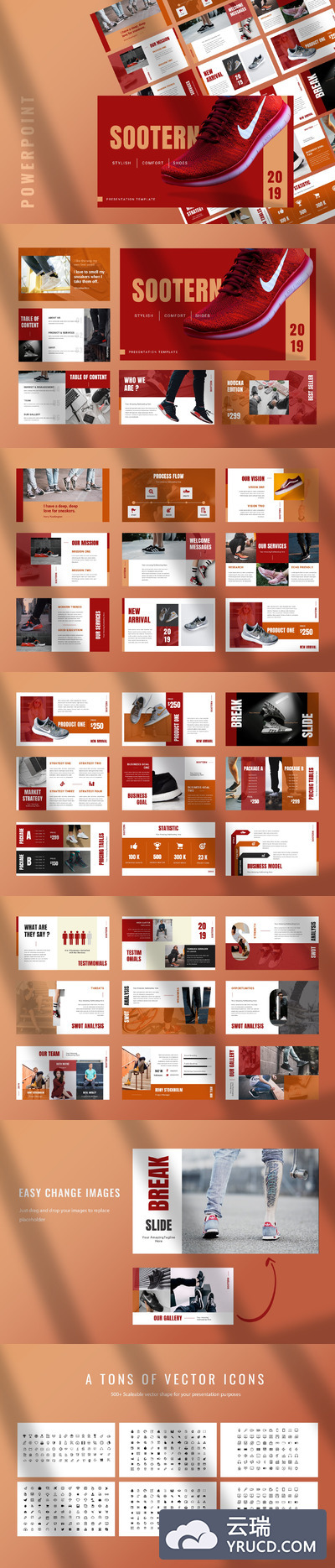 运动风格PPT模板工作汇报ppt模板