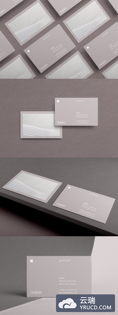 商业名片卡片模板 Dublin Business Card Template