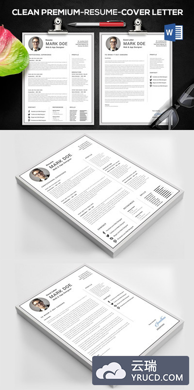 简洁的个人简历模板 Resume