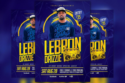 艺术家音乐活动传单模板 Artist Music Event Flyer Template