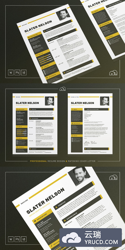 专业的简历模板 Slater - Resume/CV