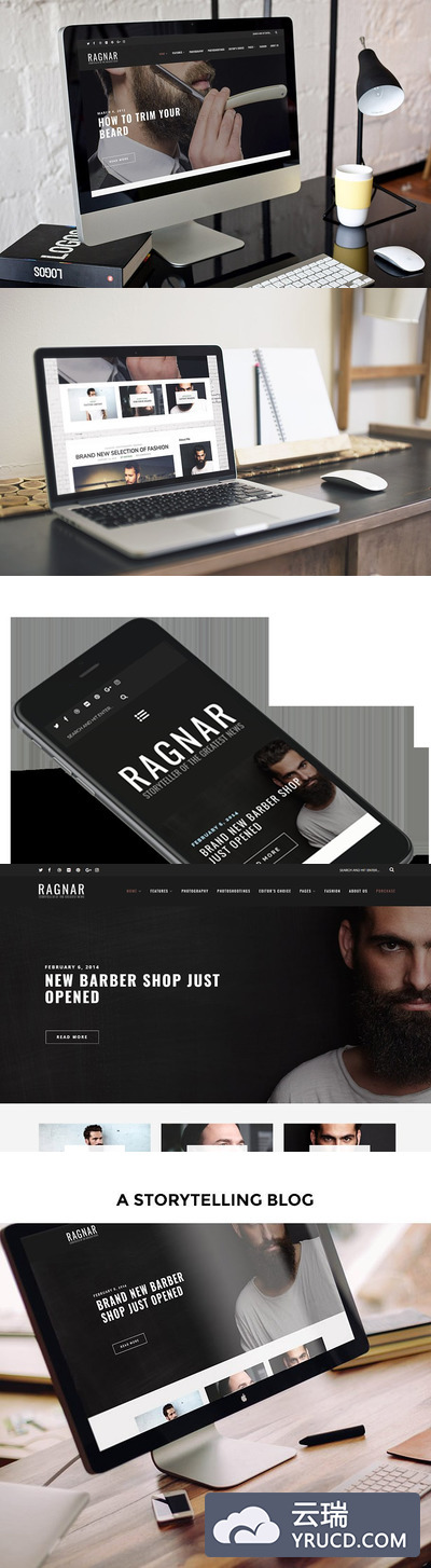 WordPress时尚博客主题模板 Ragnar - WordPress Blog Theme