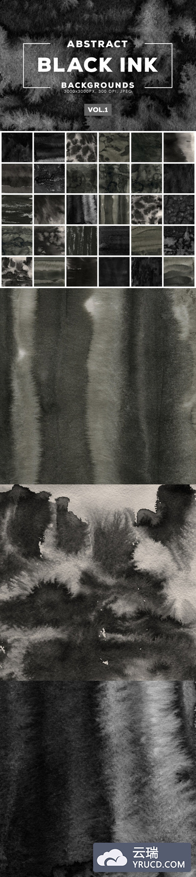 中国风水墨肌理背景图案素材下载[JPG]