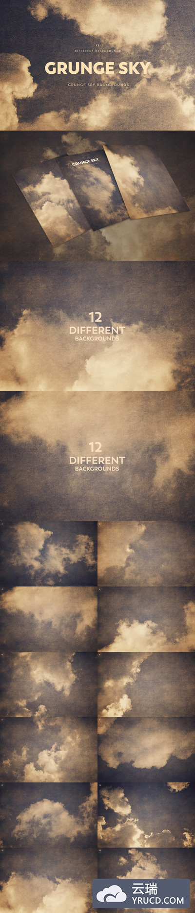 个性天空怀旧效果背景图案[JPG]