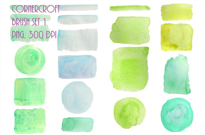 水彩纹理材质背景 Watercolor Texture Green