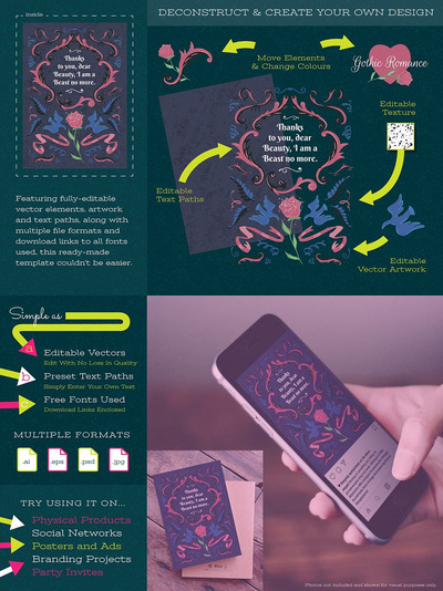 浪漫的童话传单设计 Romantic Fairy Tale Flyer Design