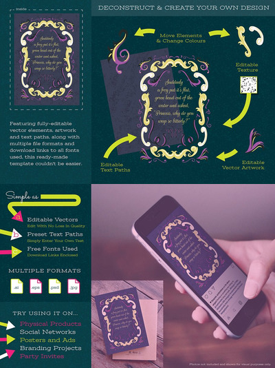 装饰插画素材模板 Decorative Story Book Template