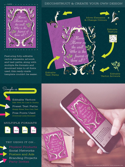 儿童故事书籍模板 Children's Story Book Quote Design