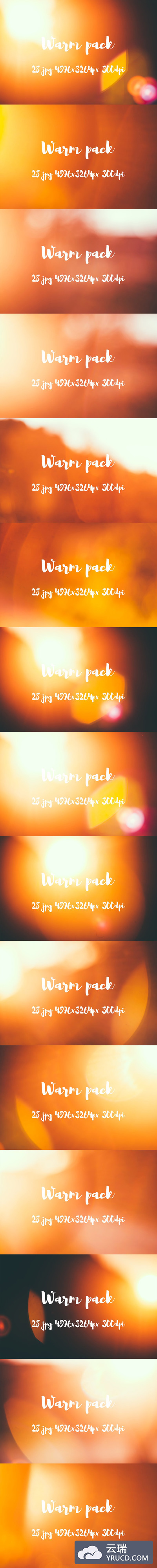暖色背景素材 Warm backgrounds pack