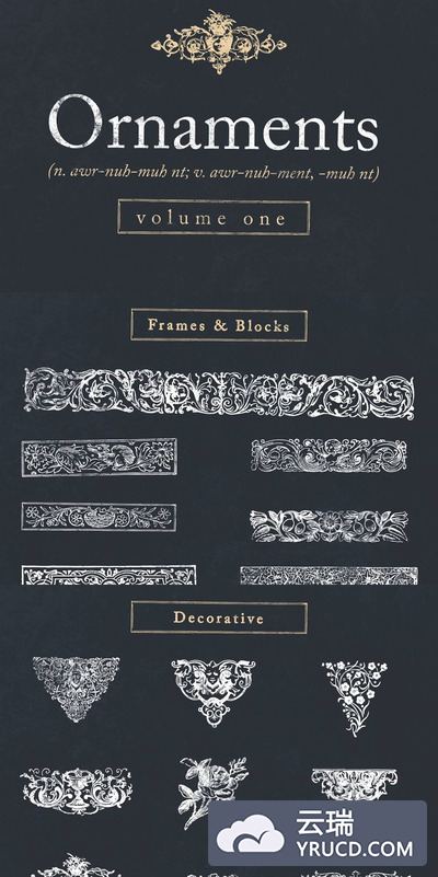 复古装饰图形 Decorative ornaments pack