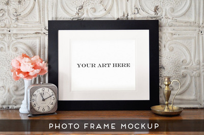 相框场景艺术模型 Realistic Photo Frame Art Mockup #4