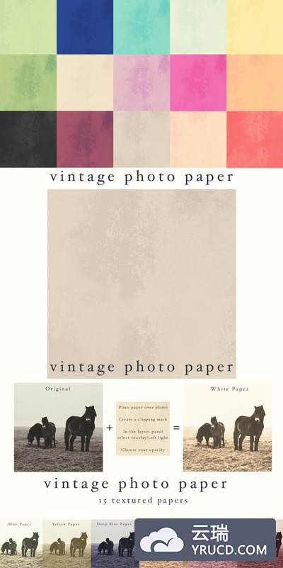 经典纸张图片背景 Vintage Photo Papers