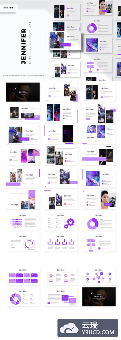 时尚高端简约多用途的高品质Google Slides谷歌幻灯片演示模板（pptx）