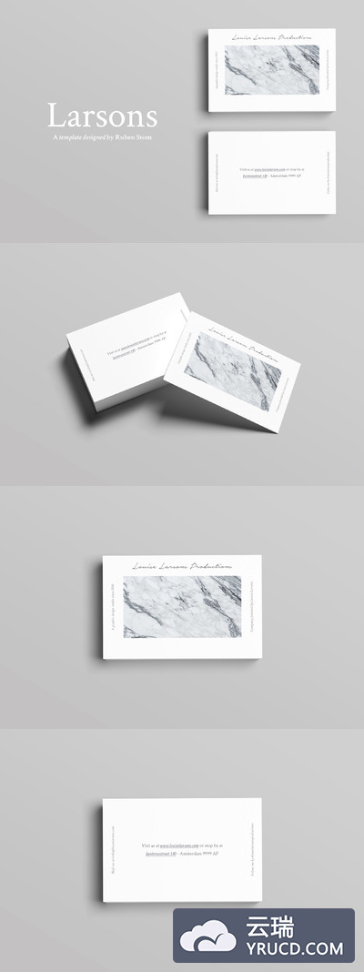 商务卡片模板 Larsons Business Card Template