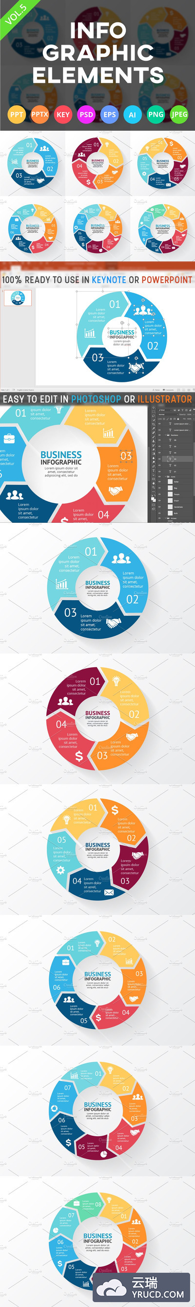 信息图表ppt模板 Infographic Elements Vol.5