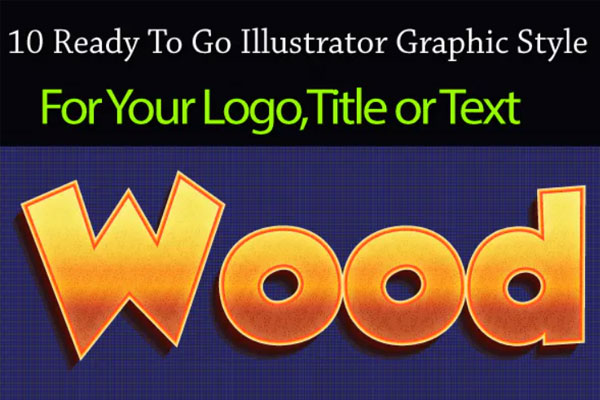 10个光泽的游戏文字效果illustrator图层样式