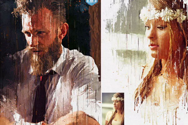 现代绘画艺术Photoshop动作