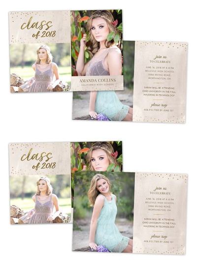 毕业卡片模板 Graduation Announcement Template