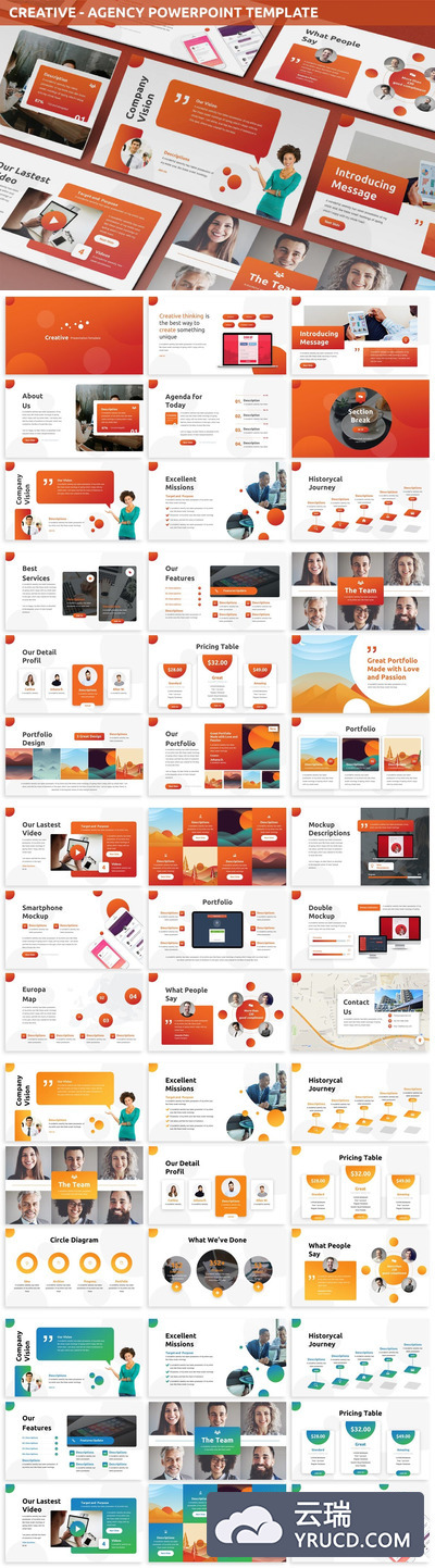 创意精美商务ppt模板下载简洁的ppt模板[PPTX]