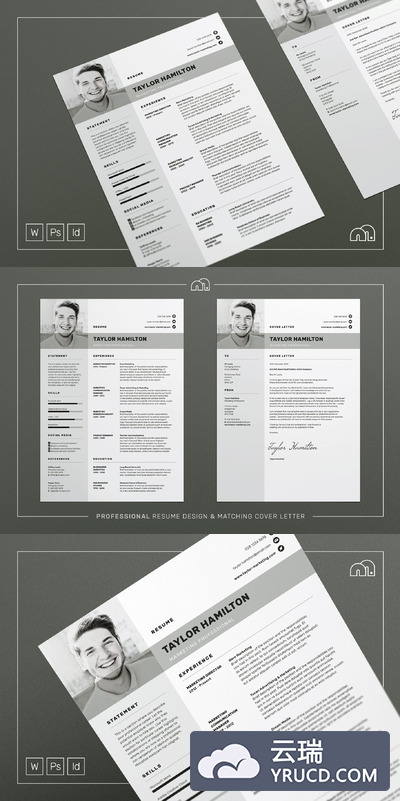 专业简历表模板 Taylor - Resume/CV