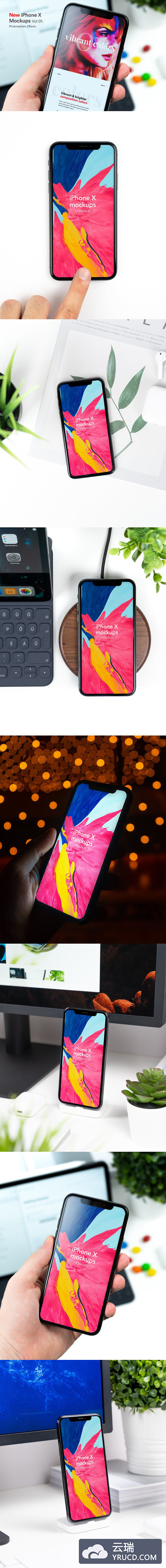 APP设计展示手持iPhone手机场景样机下载[PSD]