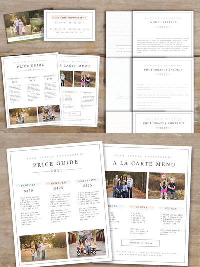 商业卡片模板 Photography Business Form Templates