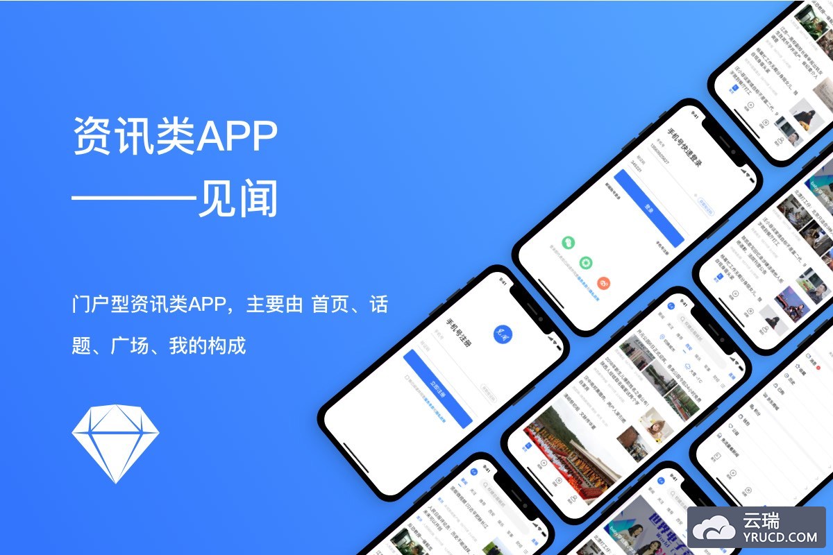 Sketch打造的资讯类APP-见闻[带展示sketch格式模板]