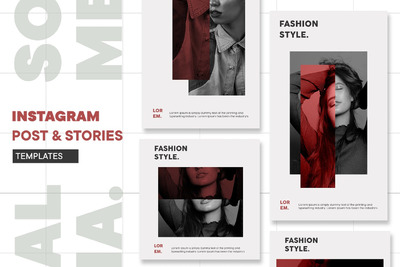 时尚高端简约优雅多用途的高品质Instagram社交媒体海报banner设计模板