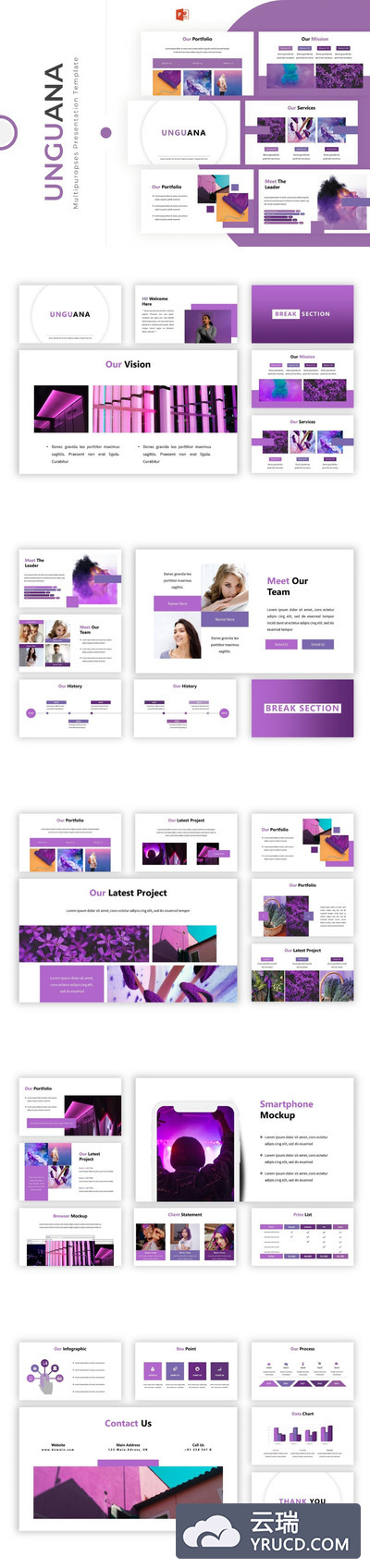 时尚精美ppt模板工作报告ppt模板[PPTX]