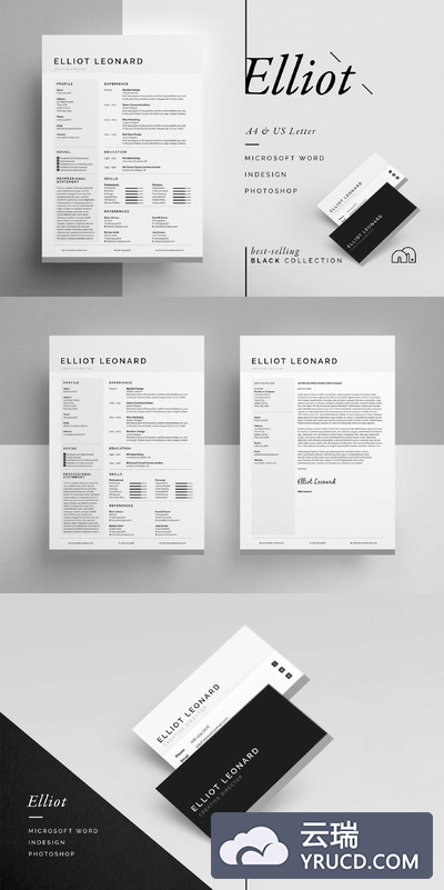高端简历模板 Elliot - Resume/CV