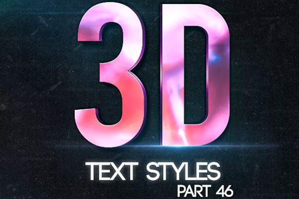 3D金属字体特效图层样式