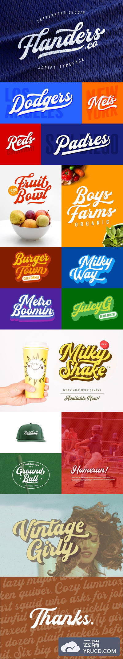 字体 | 无衬线粗体流畅连笔英文数字包文字