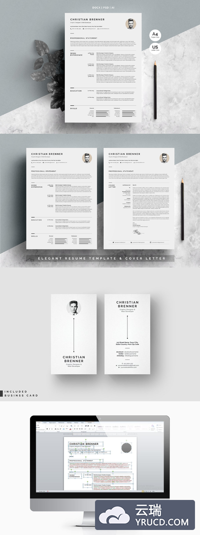 优雅的简历模板 Elegant Resume Template