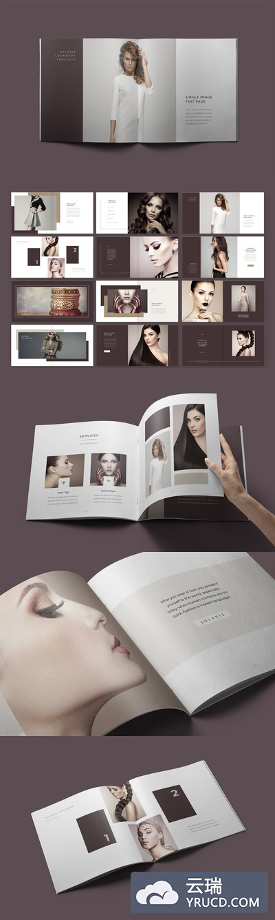 Solaris女性时尚高端图册设计模板