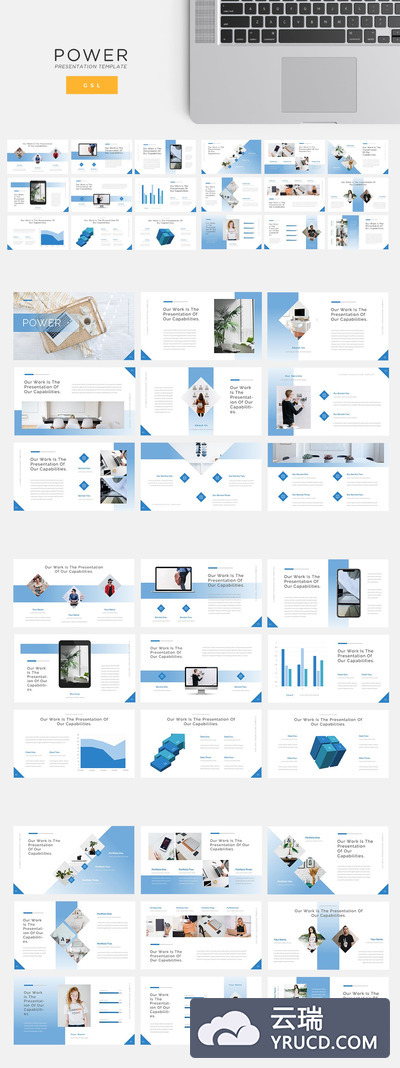时尚高端简约多用途的高品质Google Slides谷歌幻灯片演示模板（pptx）