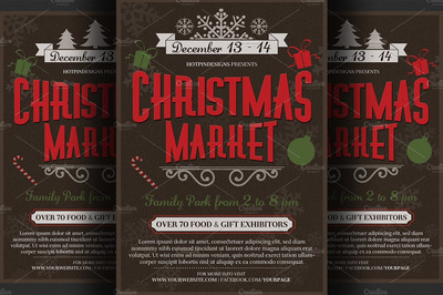 圣诞活动海报制作模板 Christmas Event Flyer Poster