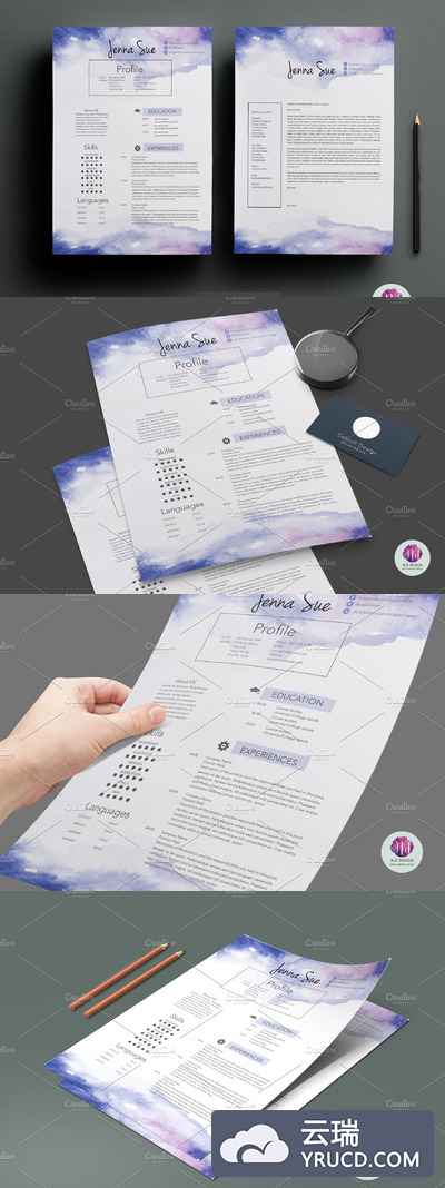 创意简历模板下载 Creative CV template