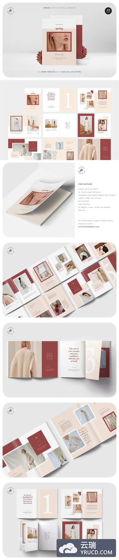 女性时尚服饰设计图册模板