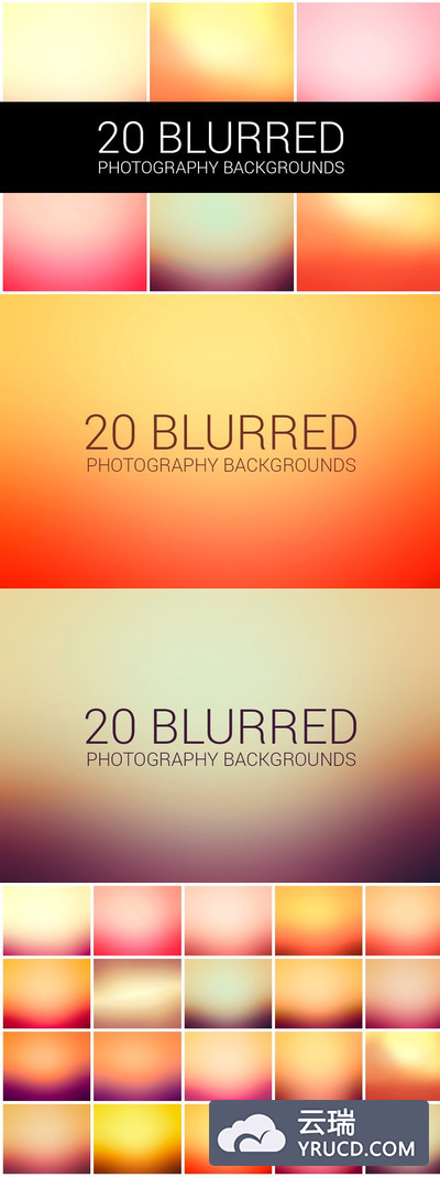 渐变背景纹理 Blurred Backgrounds Pack 02