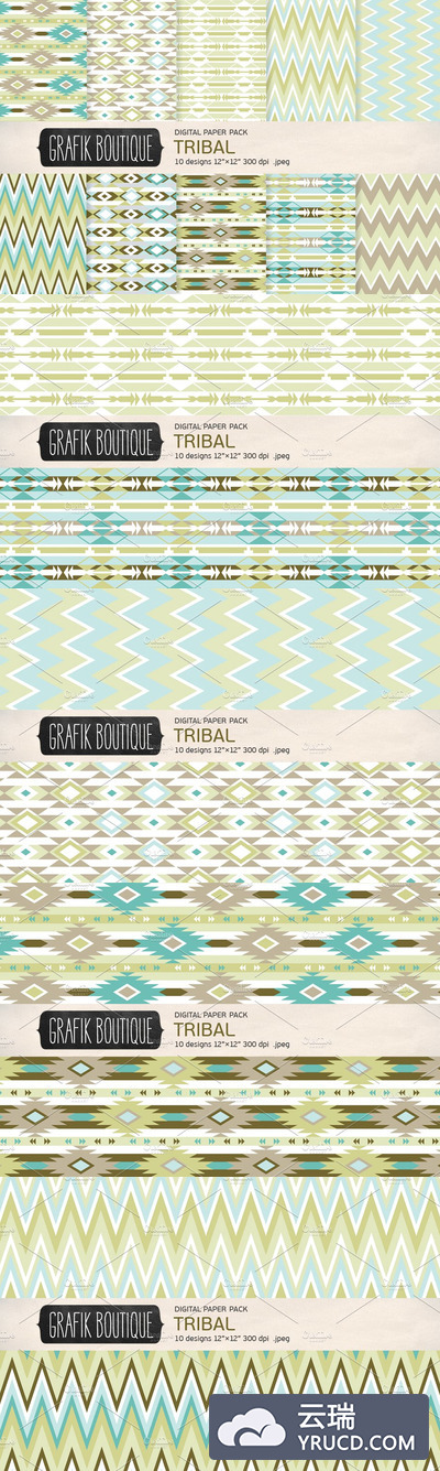 部落图案背景纹理 Tribal pattern olive