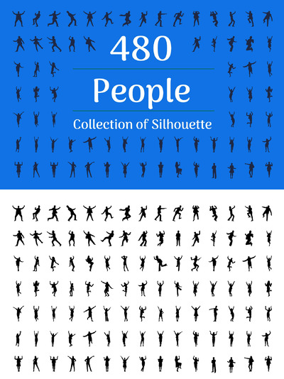 人物矢量图标 480 People Silhouette