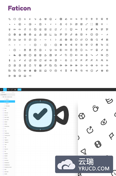 胖的圆滑的手机图标套装下载 图标素材 手机图标 [Ai,Sketch,Fig,XD]
