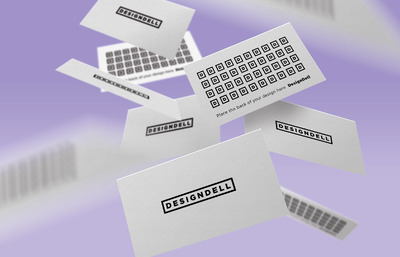 创意浮动名片样机模型 Floating Business Card Mockup Vol. 2