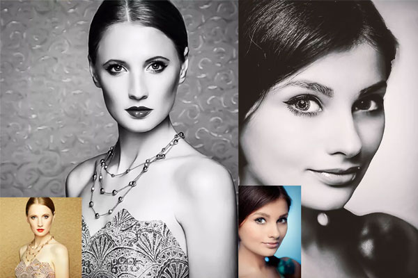 10个HDR黑白复古色调ps动作