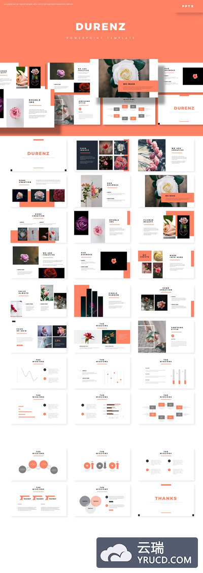 优雅简约时尚高端多用途的高品质powerpoint幻灯片演示模板（pptx）