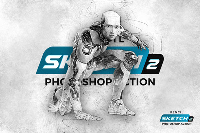 PS动作 | 创意素描草图绘画效果笔刷