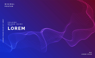 科技感很强的海报矢量素材下载[EPS]