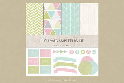 网格元素背景图案 Web Elements - blog elements