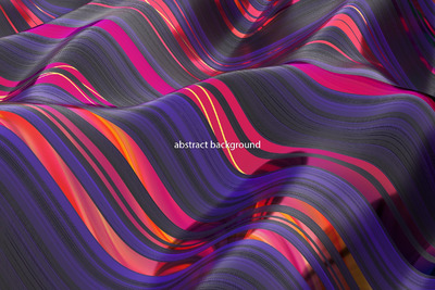 酷炫颜色的抽象黑科技波纹背景素材[PNG]