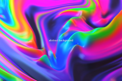 多彩的科技波纹流体背景素材下载[PNG]